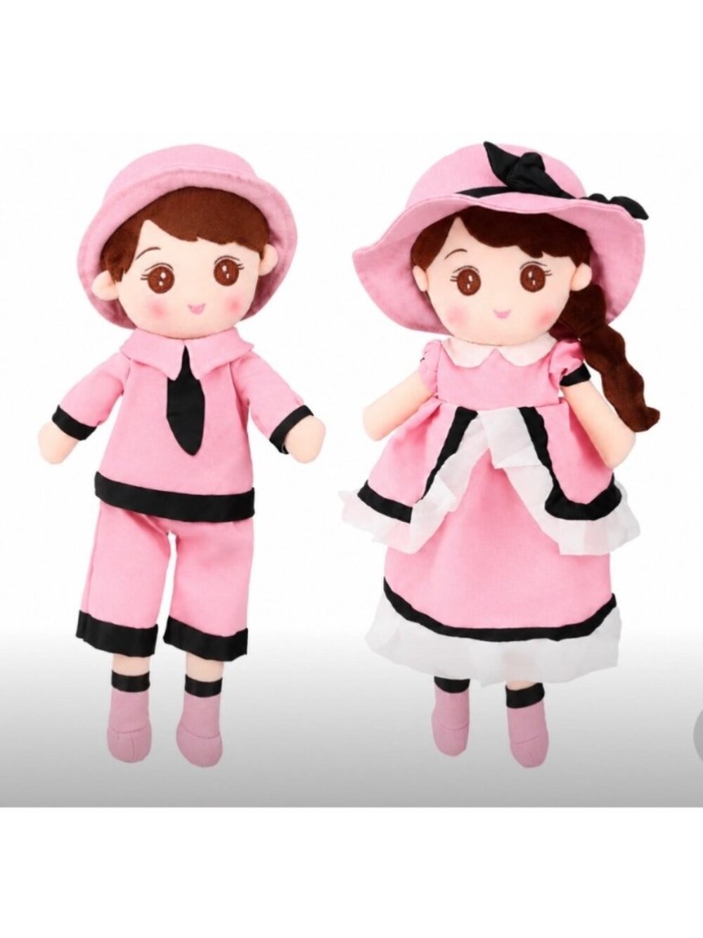 FPYWO Soft Baby Doll, Plush Rag Doll Toys for 1+ Year Old Girls & Boys, Huggable